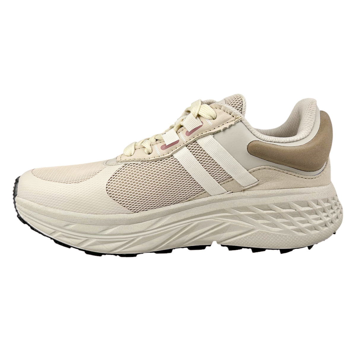 Tenis Trail Running Mujer Court Valy 7691j Ligeros Marfil