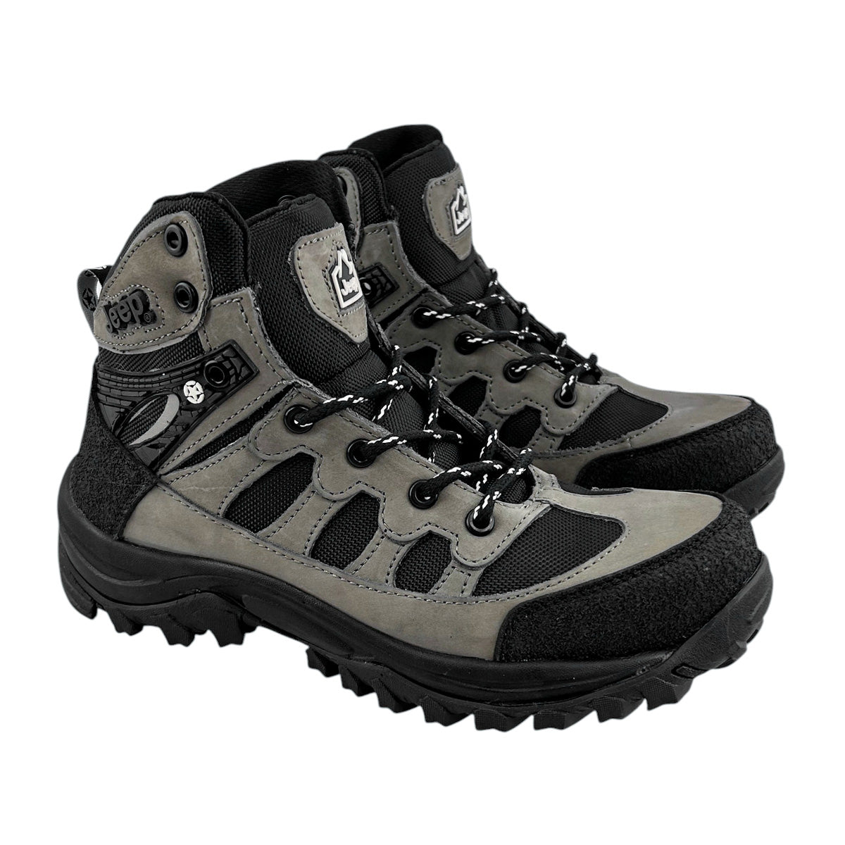 Botas Industriales Hombre Jeep Je51200 Piel Casquillo Gris