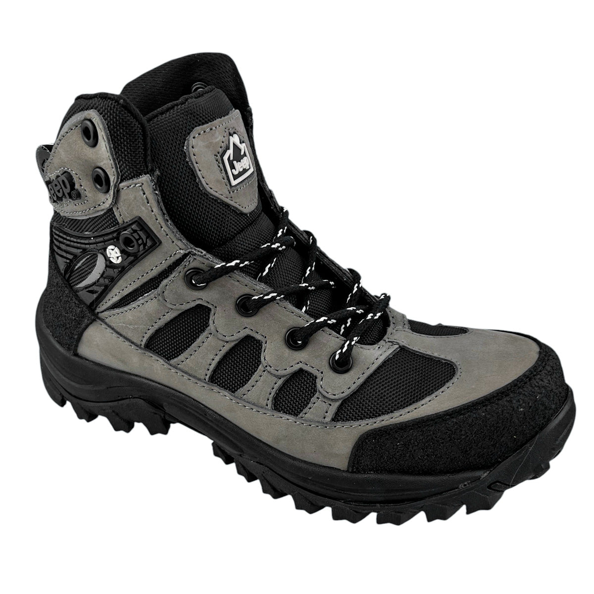 Botas Industriales Hombre Jeep Je51200 Piel Casquillo Gris