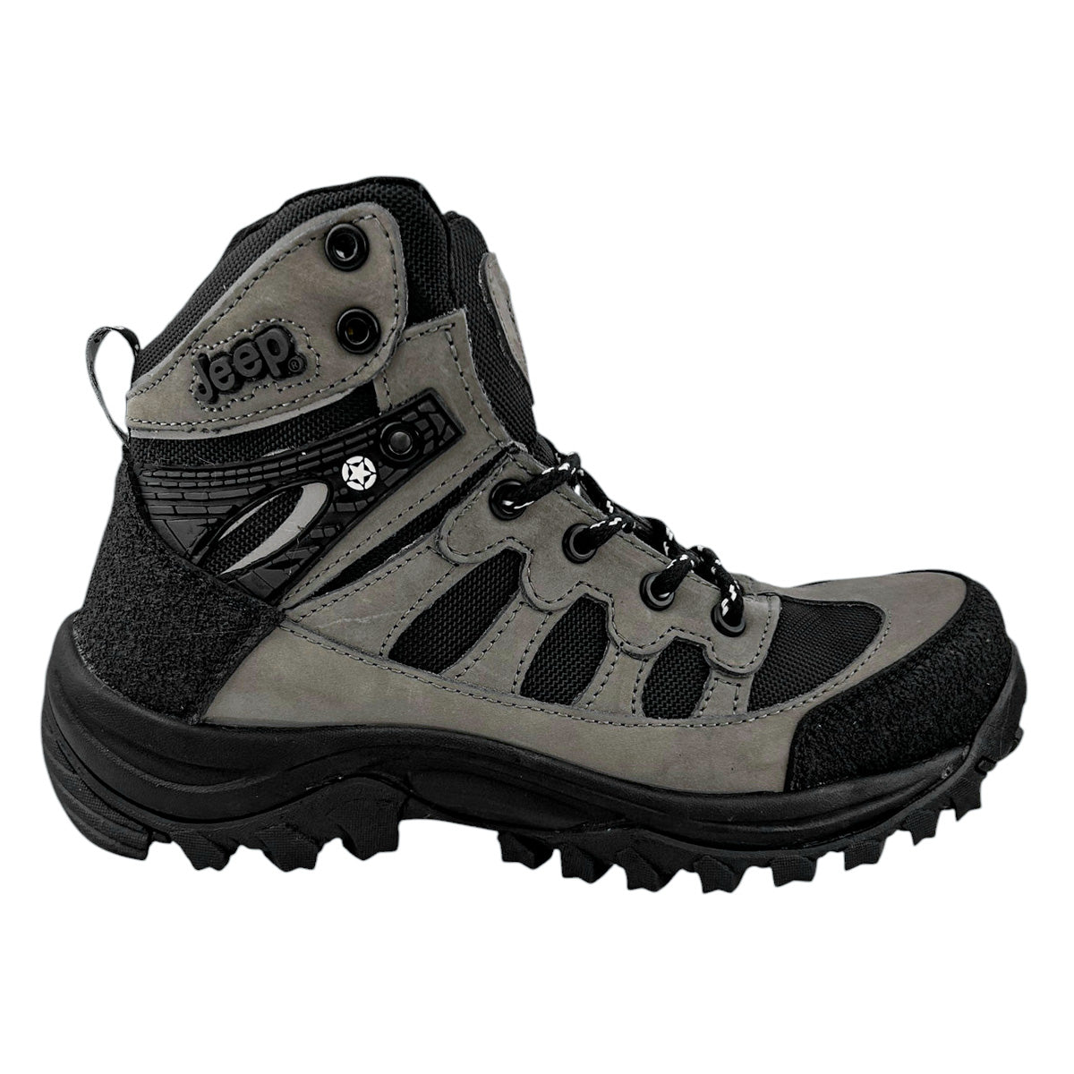 Botas Industriales Hombre Jeep Je51200 Piel Casquillo Gris