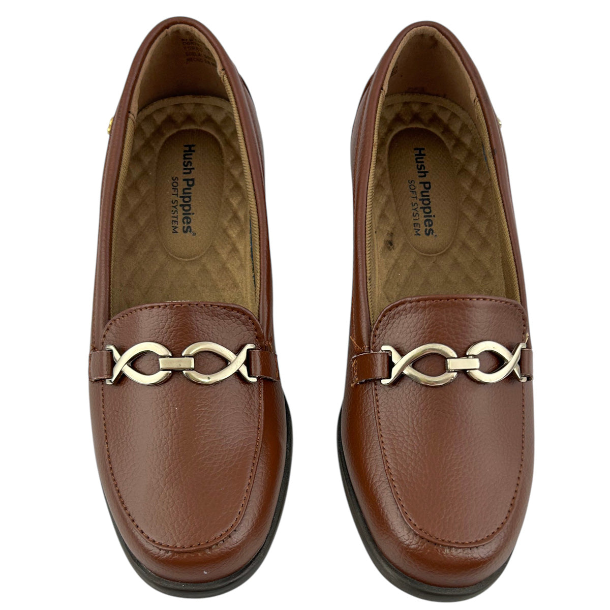 Zapato Mujer Hush Puppies Hp01956 Piel Soft System Cafés