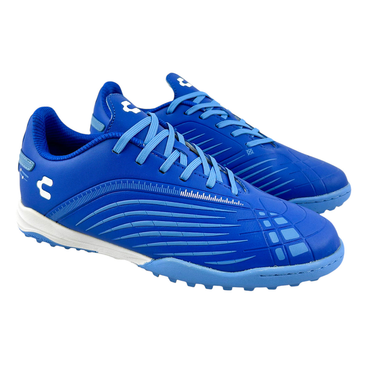 Tenis Fútbol Rápido Junior Charly 1087321 Turf Azul 22-25