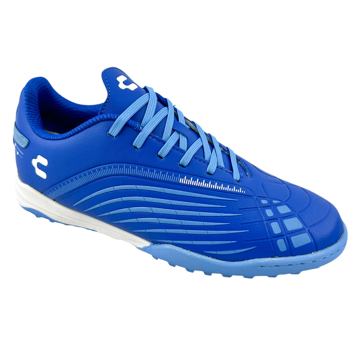 Tenis Fútbol Rápido Junior Charly 1087321 Turf Azul 22-25