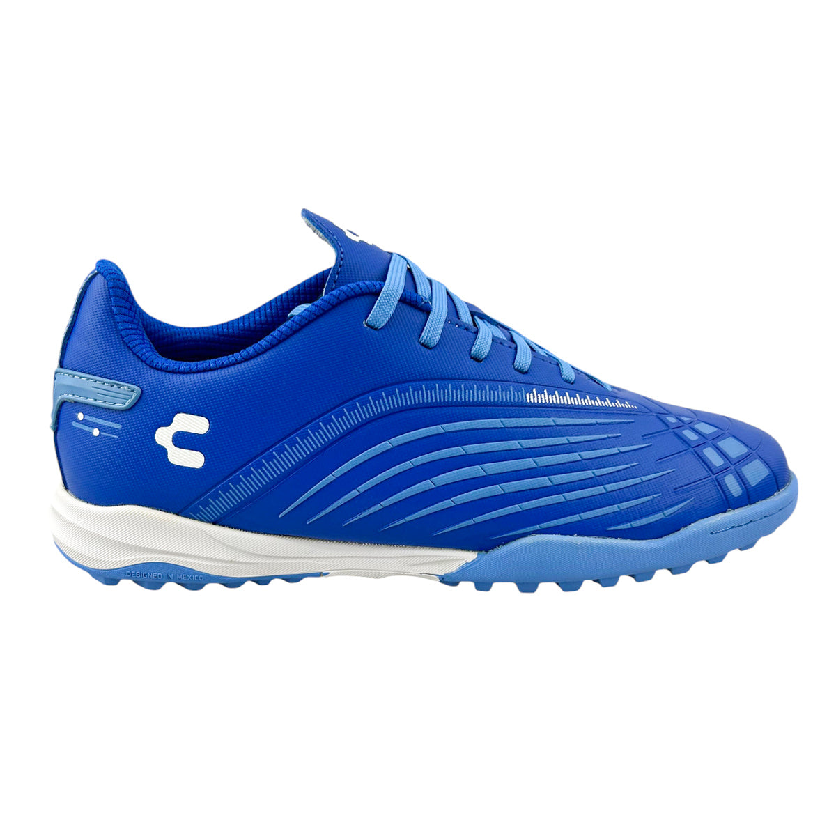 Tenis Fútbol Rápido Junior Charly 1087321 Turf Azul 22-25