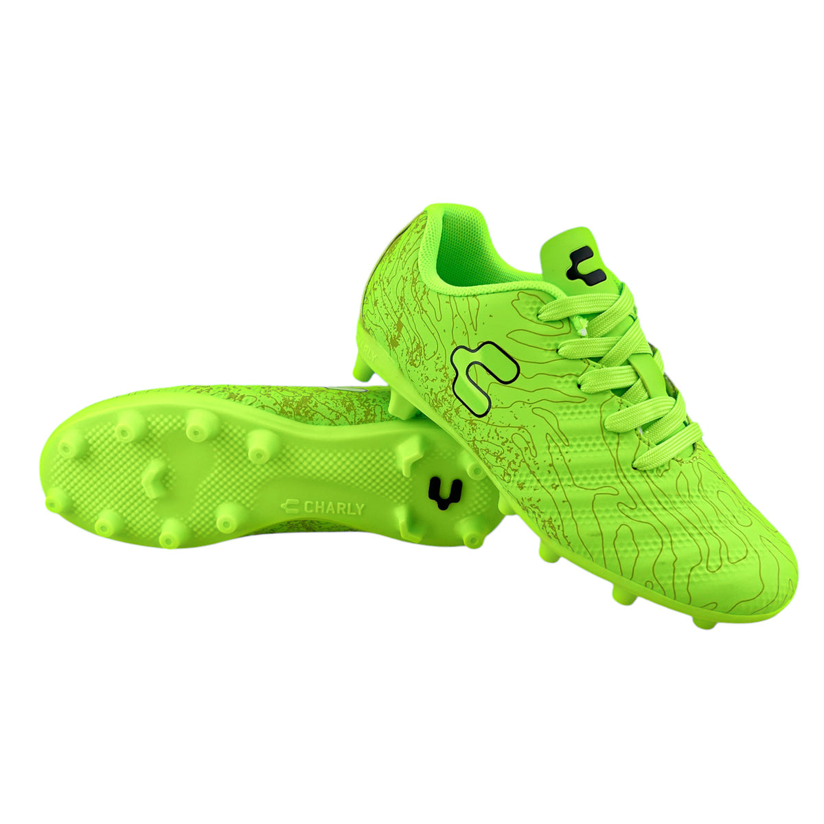 Tacos Fútbol Niño Charly Kids 1098597 Limón Negro 17-22