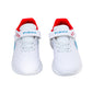 Tenis Escolares Niño Pirma 8519 Contactel Blanco Azul Rojo 18 A 21.5