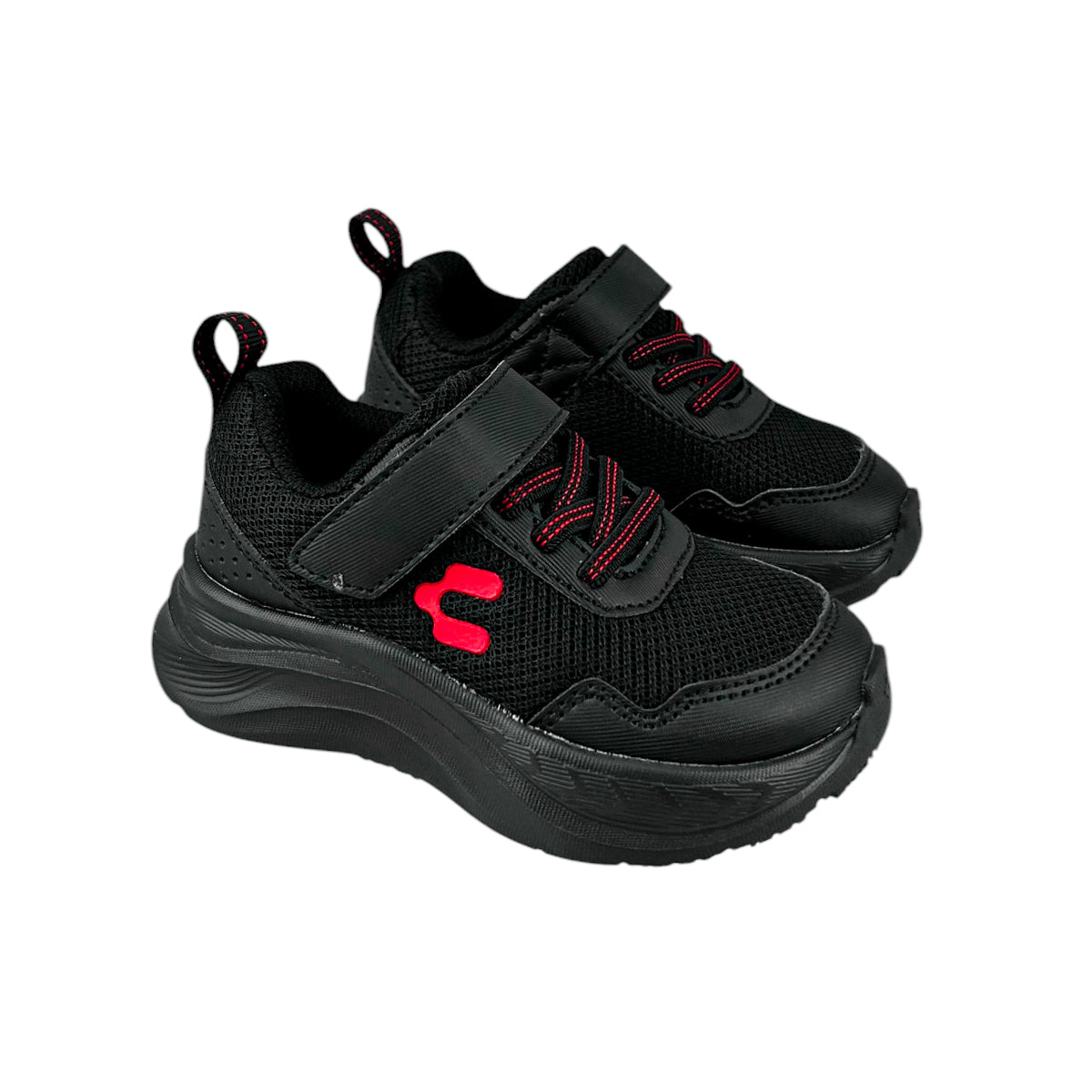 Tenis Niño Charly 1065667 Ligeros Contactel Negros 15-23