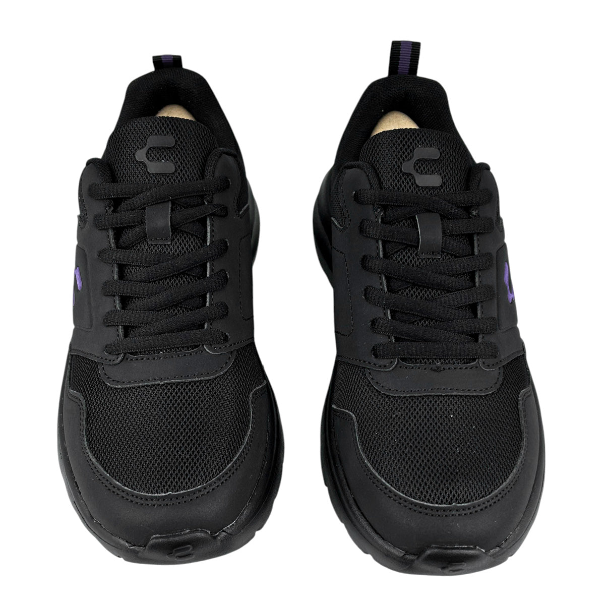 Tenis Mujer Charly 1043405 Running Gym Ligeros Negros