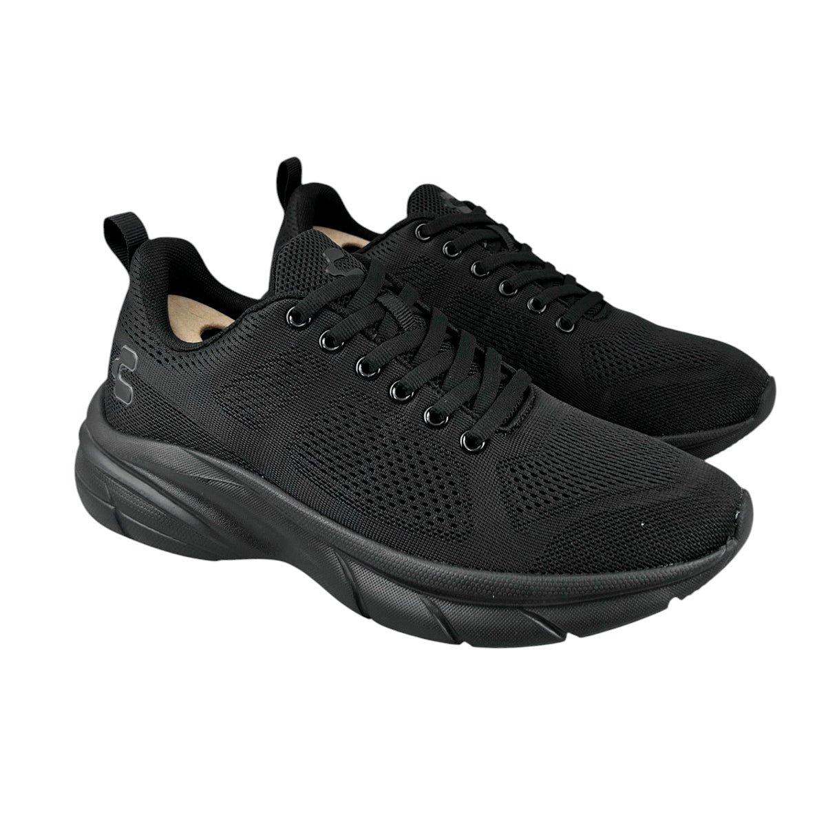 Tenis Charly Hombre 1087799 Running Gym Ligeros Negros