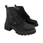 Botas Lee Mujer Le6450 Plataforma Tacón Negras Urbanas