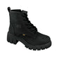 Botas Lee Mujer Le6450 Plataforma Tacón Negras Urbanas