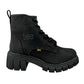 Botas Lee Mujer Le6450 Plataforma Tacón Negras Urbanas