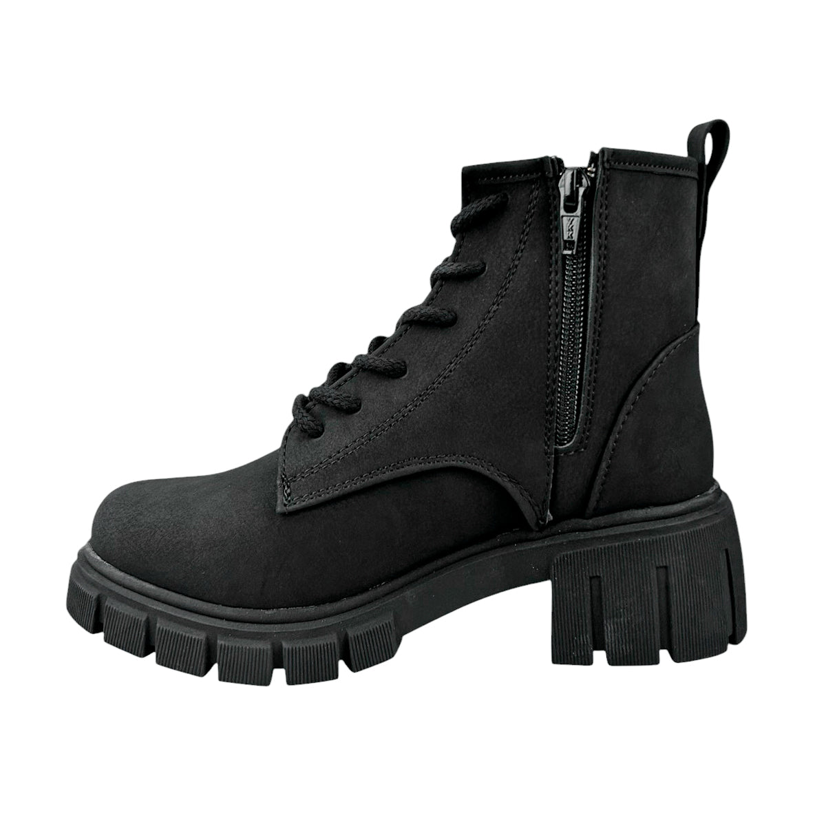 Botas Lee Mujer Le6450 Plataforma Tacón Negras Urbanas