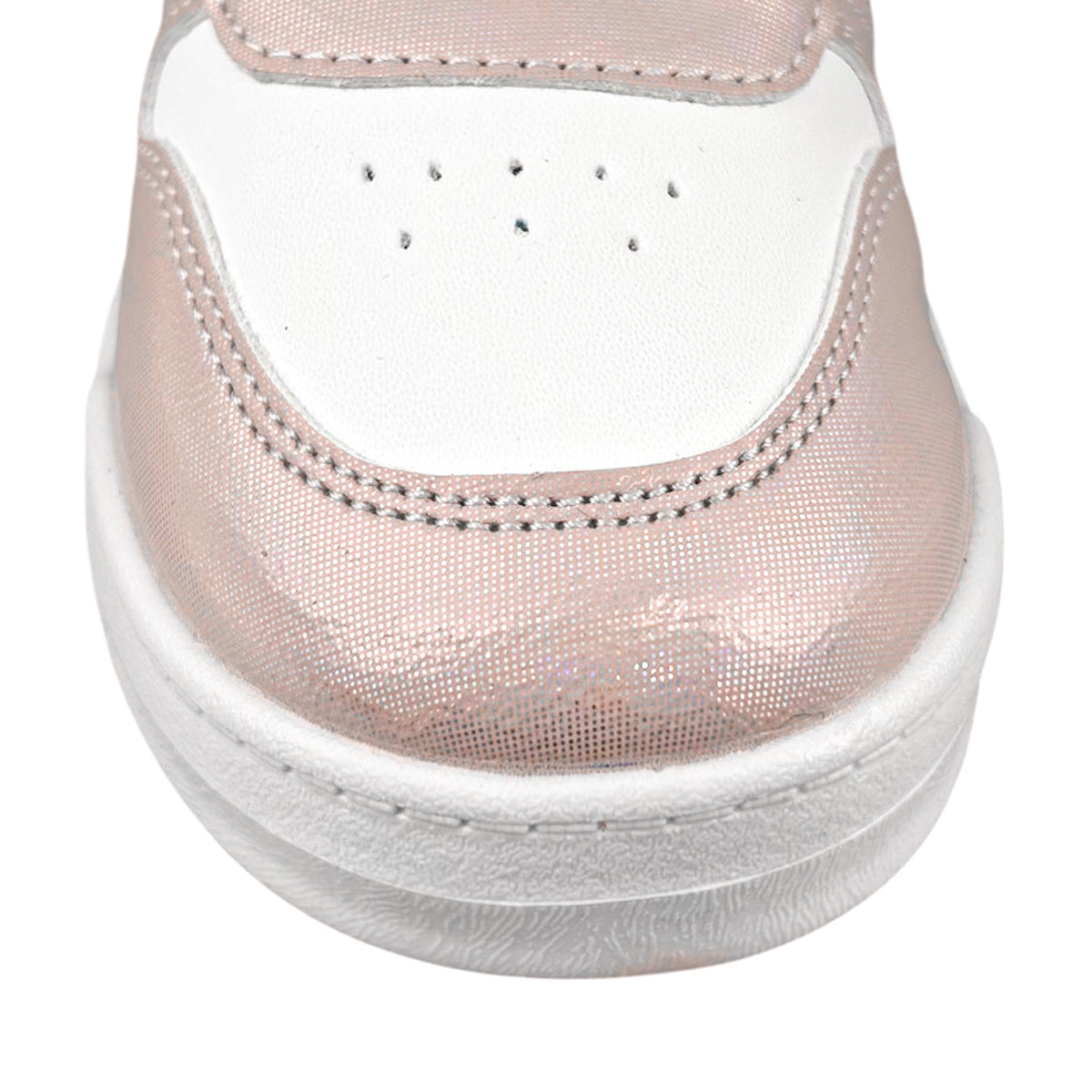 Tenis Yuyin Niña 26564 Con Luces Rosa Metálico 15-17.5