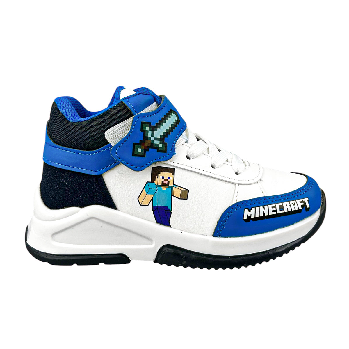 Tenis Minecraft Niño 126141 Bota Contactel Azul Rey 18-21