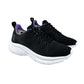 Tenis Charly 1043409 Mujer Deportivos Gym Negro Lila