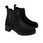 Botas Jeep Mujer 19060 Chelsea Piel Gamuza Negro Tacón