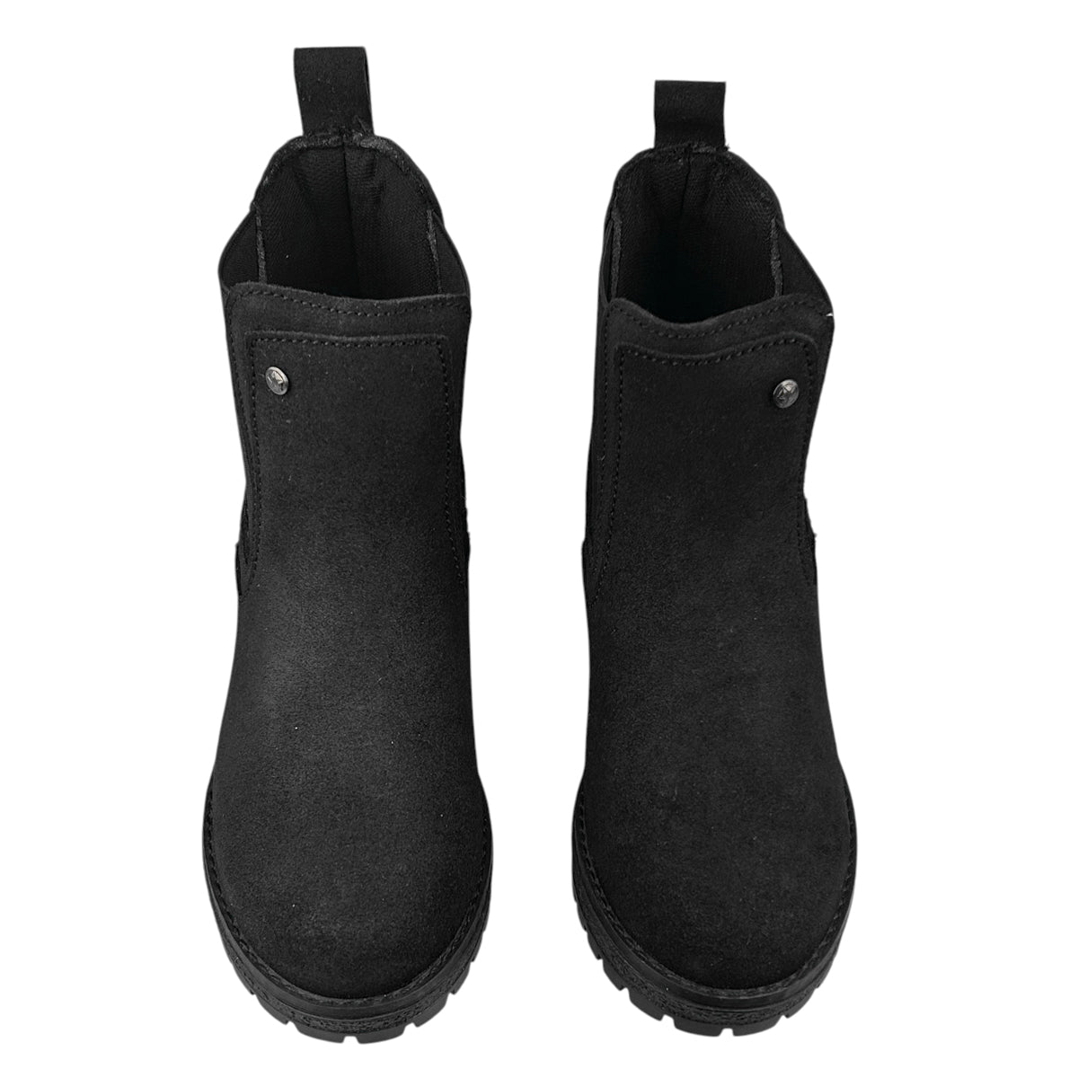 Botas Jeep Mujer 19060 Chelsea Piel Gamuza Negro Tacón
