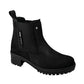 Botas Jeep Mujer 19060 Chelsea Piel Gamuza Negro Tacón