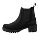 Botas Jeep Mujer 19060 Chelsea Piel Gamuza Negro Tacón