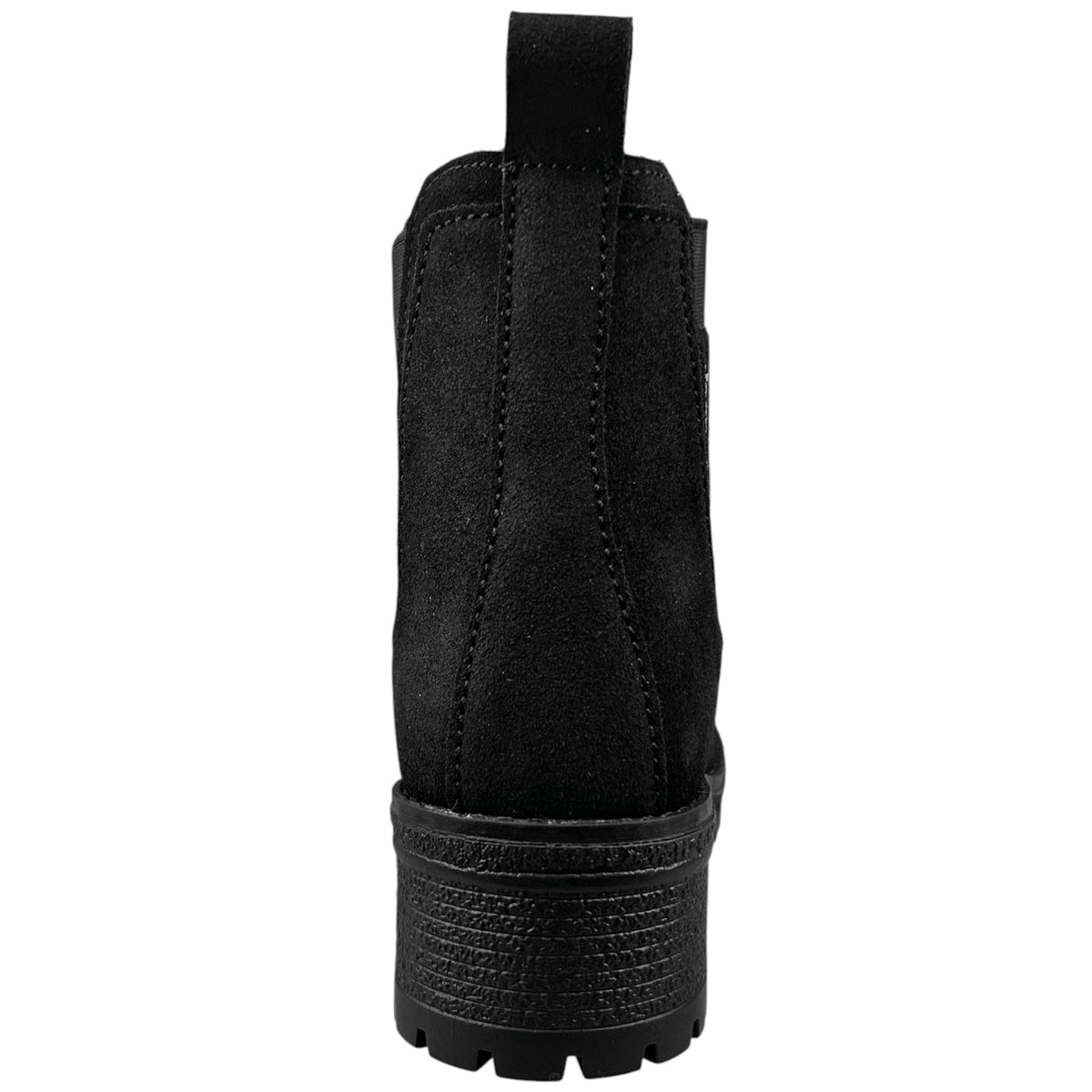 Botas Jeep Mujer 19060 Chelsea Piel Gamuza Negro Tacón