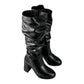 Botas Greenlove Mujer 96290 Largas Negras Tacón Ancho