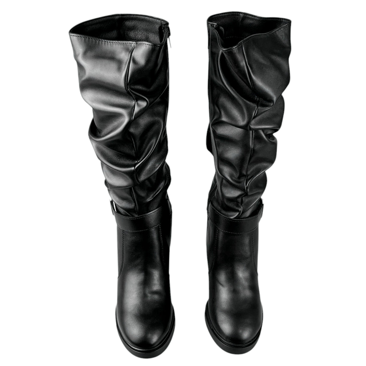 Botas Greenlove Mujer 96290 Largas Negras Tacón Ancho