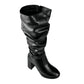 Botas Greenlove Mujer 96290 Largas Negras Tacón Ancho