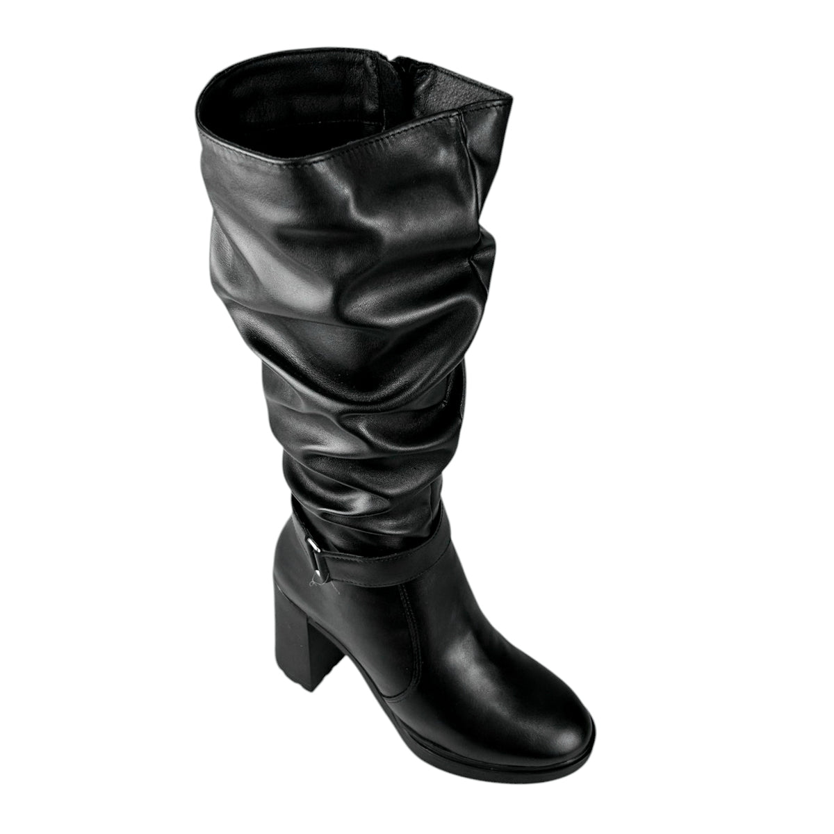 Botas Greenlove Mujer 96290 Largas Negras Tacón Ancho