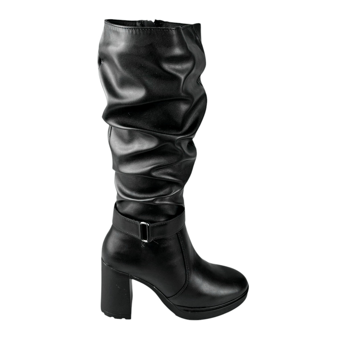 Botas Greenlove Mujer 96290 Largas Negras Tacón Ancho