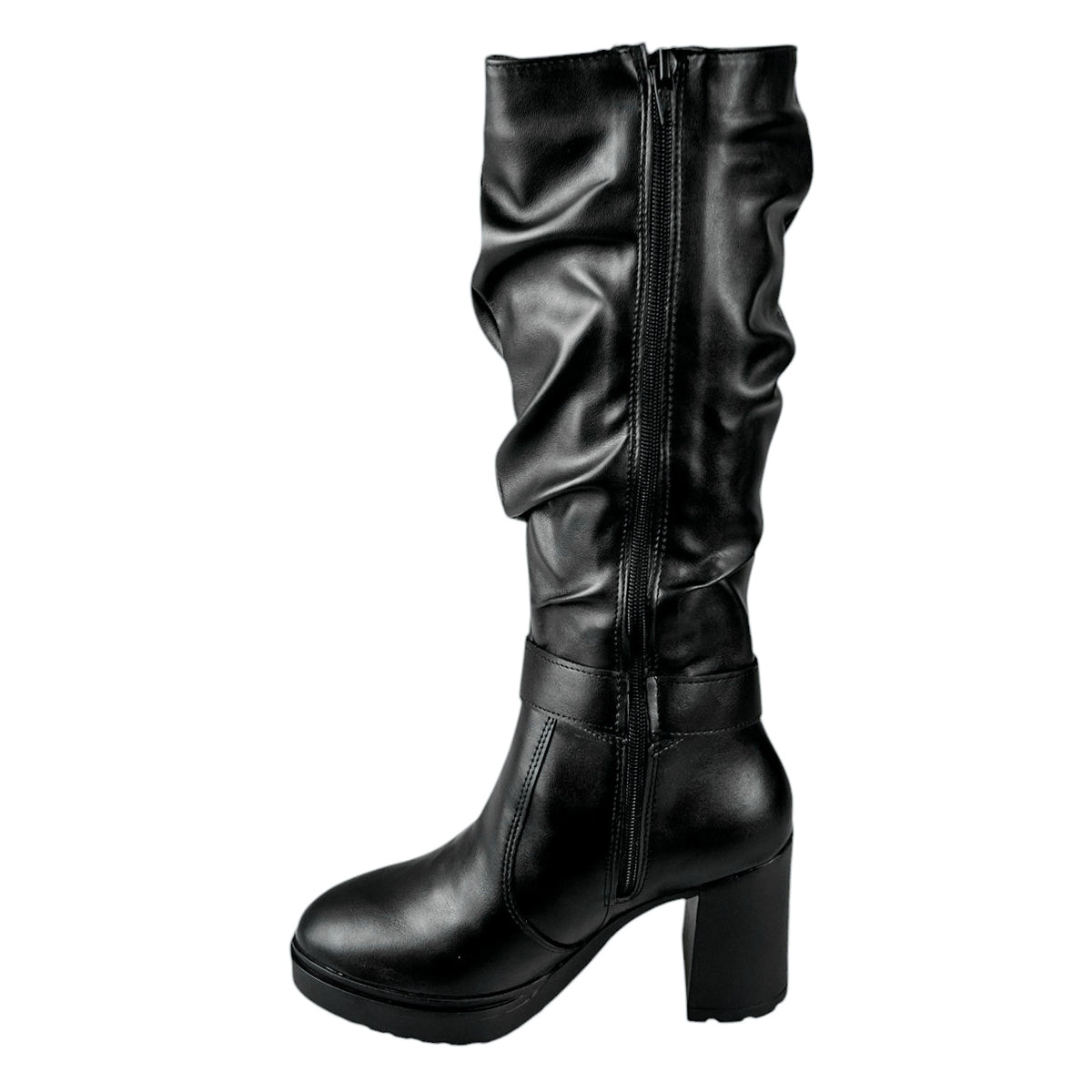 Botas Greenlove Mujer 96290 Largas Negras Tacón Ancho