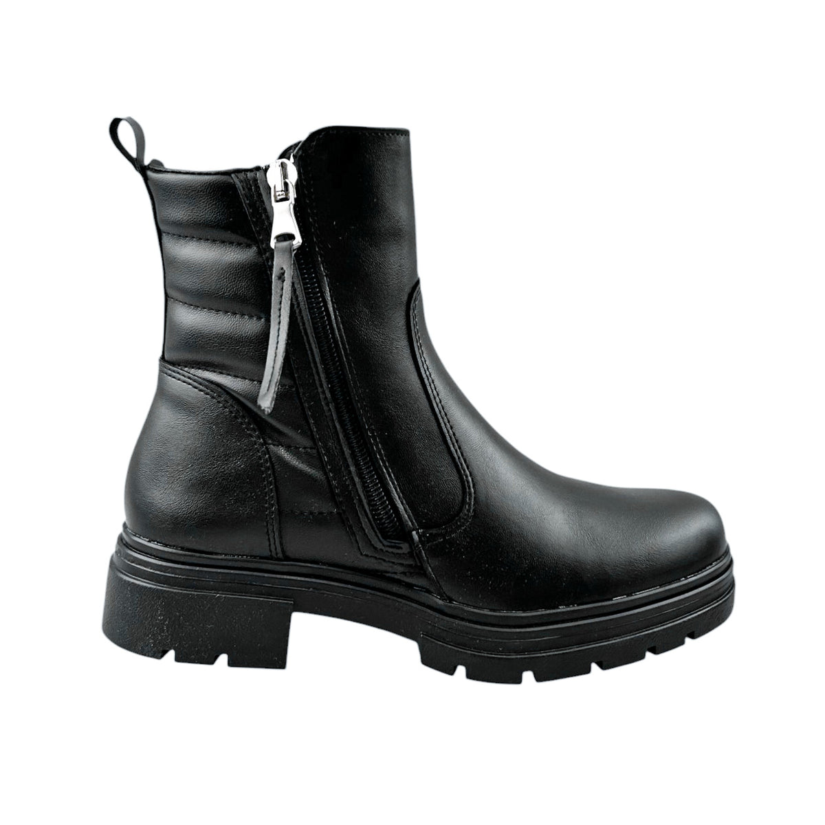 Botines Greenlove Mujer 96242 Negros Cierre Tacón Bajo
