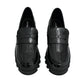 Mocasines Greenlove Mujer 96370 Charol Negro Plataforma