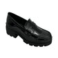 Mocasines Greenlove Mujer 96370 Charol Negro Plataforma
