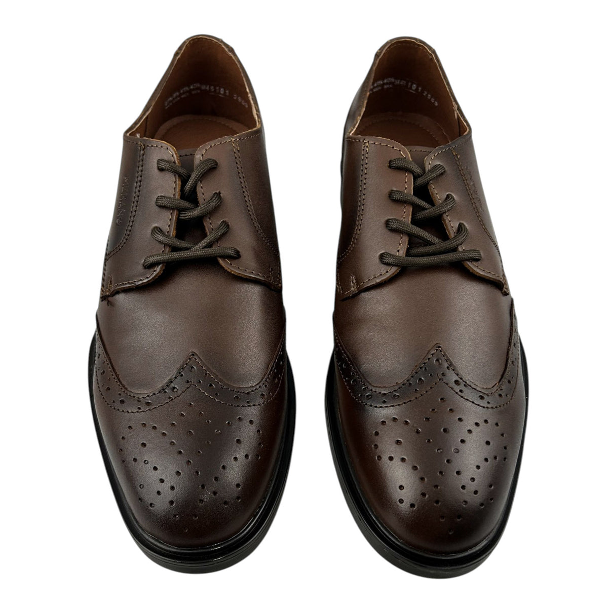 Zapatos Vestir Merano Hombre 46101 Piel Café Bostonianos
