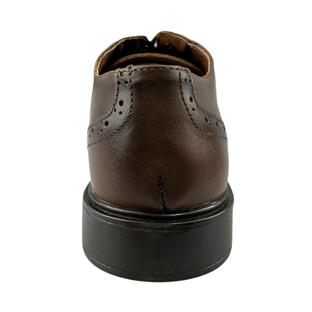Zapatos Vestir Merano Hombre 46101 Piel Café Bostonianos