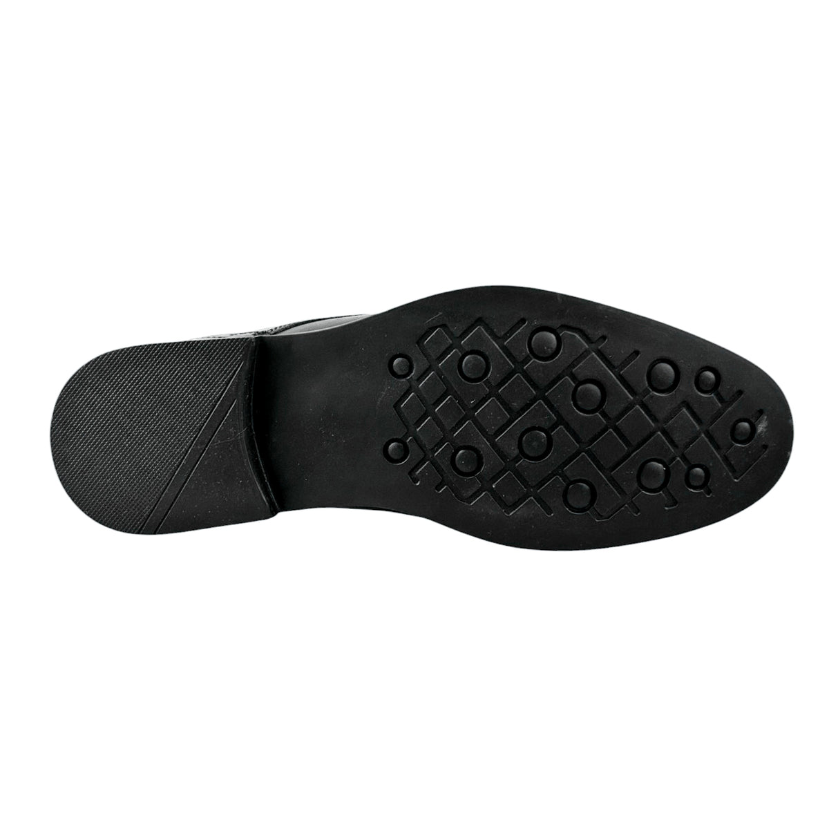 Zapatos Vestir Merano Hombre 46101 Piel Negro Bostonianos