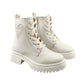 Botas Yuyin Niña 25571 Corazón Latte Cierre Agujetas 18-21