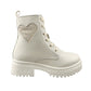 Botas Yuyin Niña 25571 Corazón Latte Cierre Agujetas 18-21