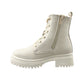 Botas Yuyin Niña 25571 Corazón Latte Cierre Agujetas 18-21