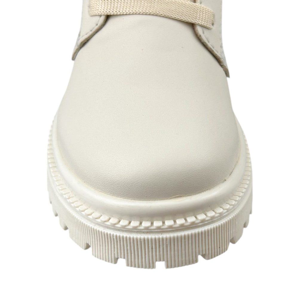 Botas Yuyin Niña 25571 Corazón Latte Cierre Agujetas 18-21