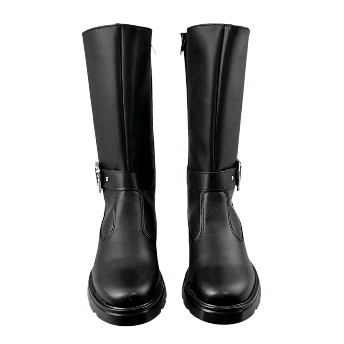 Botas Yuyin Niña Juvenil 26671 Negras Corazón Cierre 22-25