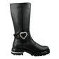 Botas Yuyin Niña 26671 Negras Corazón Cierre 18-21