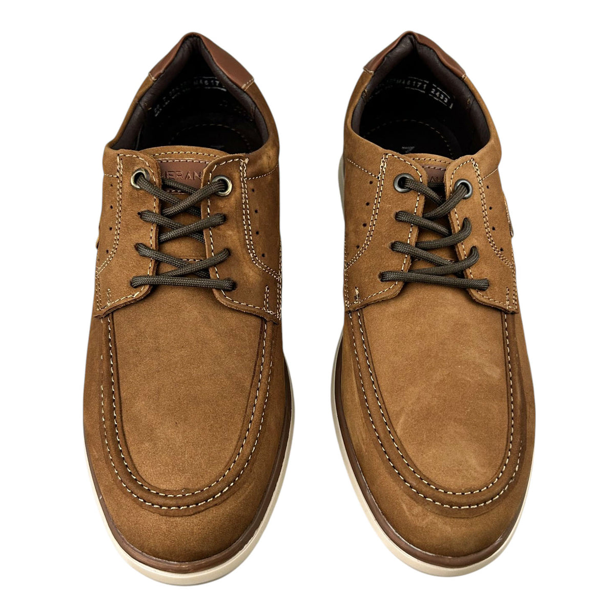 Zapatos Derby Merano 46171 Hombre Piel Nobuck Miel
