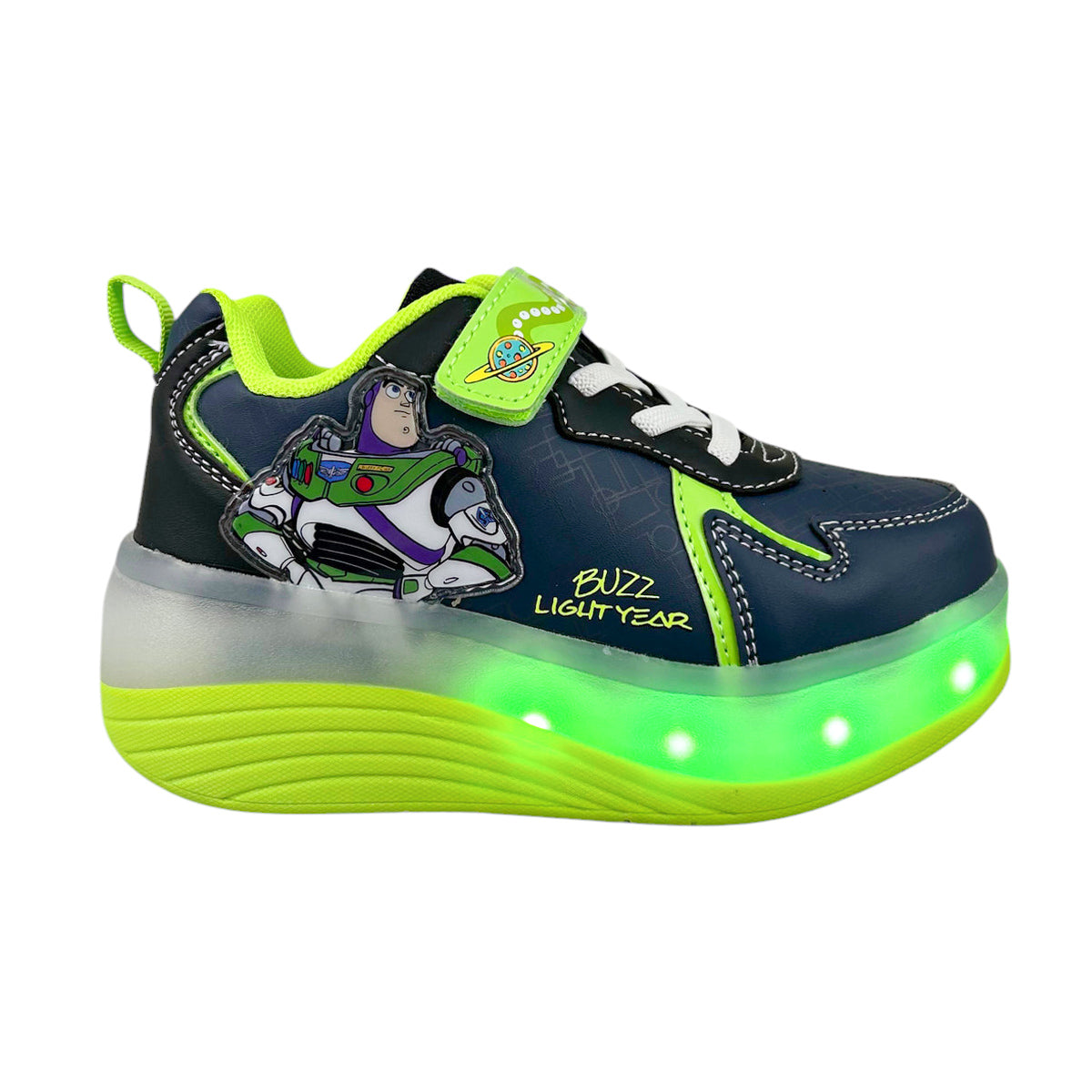 Tenis Patín Toy Story Buzz Niño 9001 Luces Rueda Retráctil