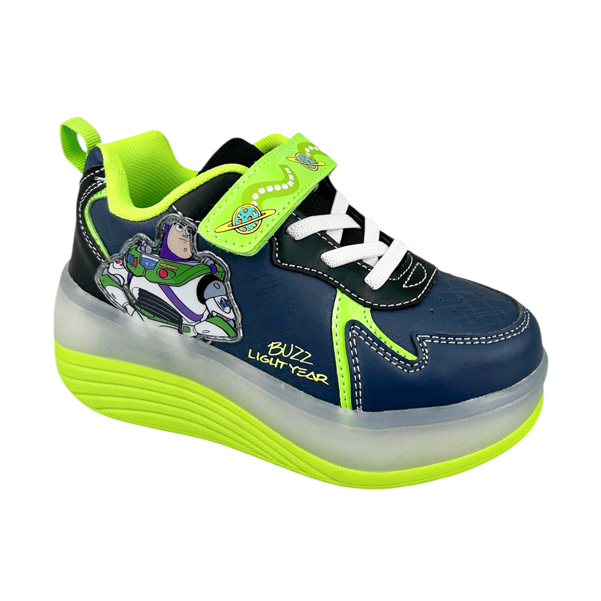 Tenis Patín Toy Story Buzz Niño 9001 Luces Rueda Retráctil