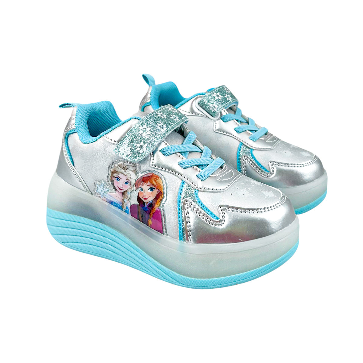 Tenis Patín Frozen Niña 9003 Luces Rueda Retractil 18-22