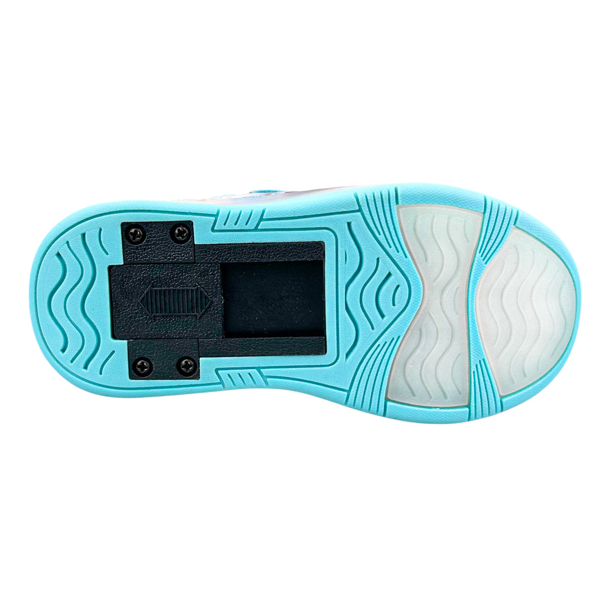 Tenis Patín Frozen Niña 9003 Luces Rueda Retractil 18-22