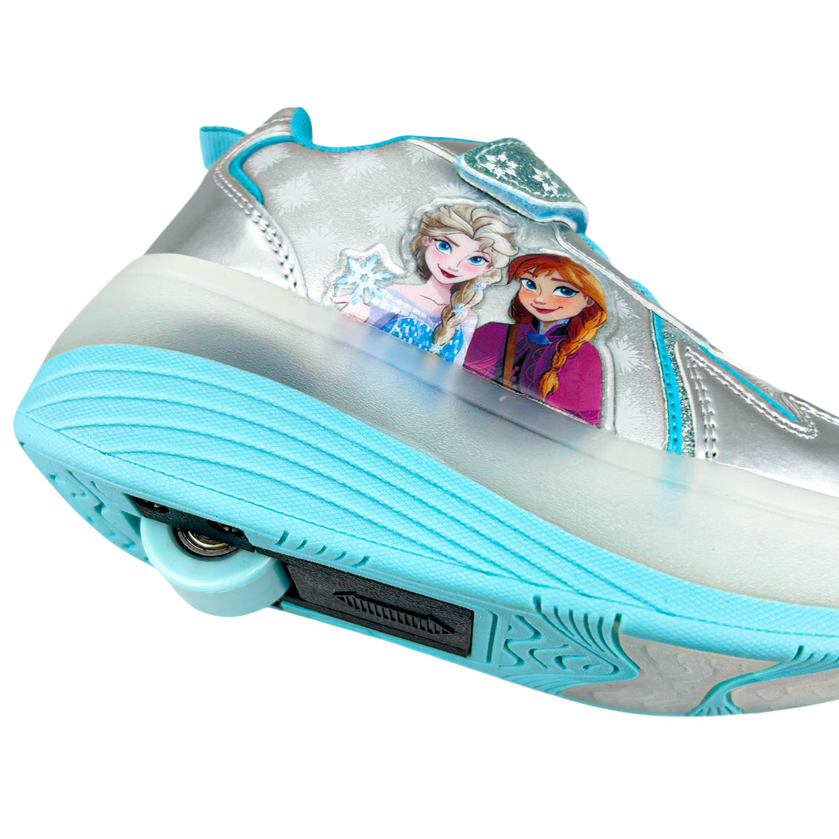 Tenis Patín Frozen Niña 9003 Luces Rueda Retractil 18-22