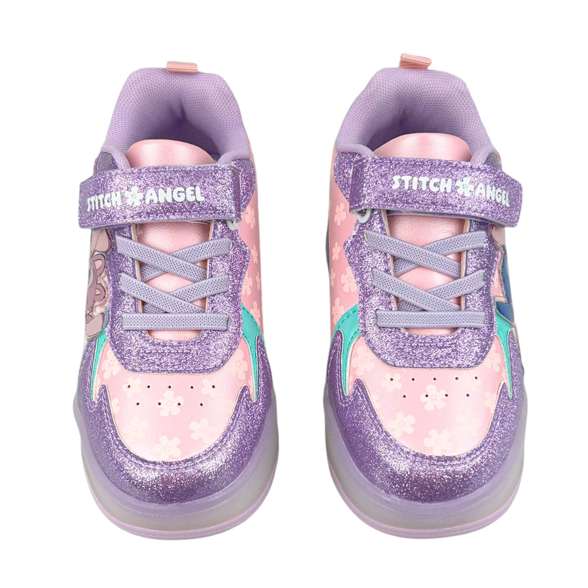 Tenis Patín Stitch Niña 9006 Luces Rueda Retráctil 18-22